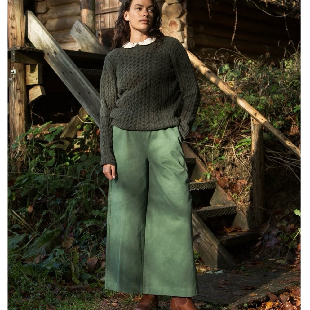 NWT Beaumont Organic Danya Organic Cotton Twill Trouser Sz:M